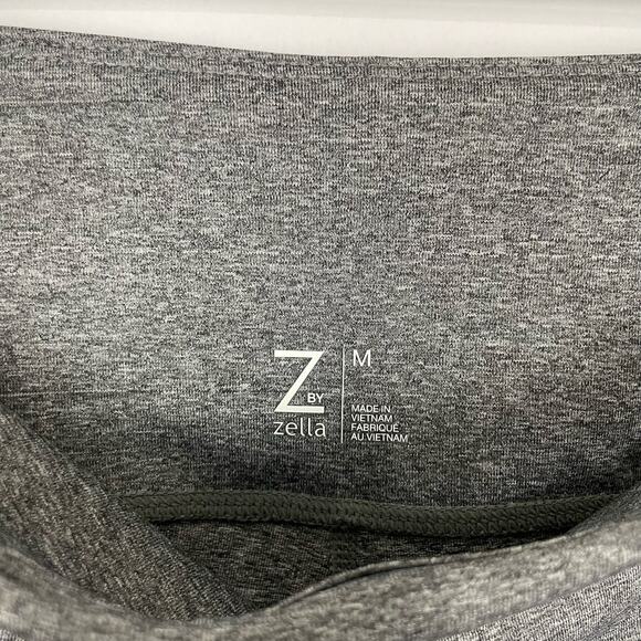 Z by Zella | Heather Gray Mid Rise Back Calf Twist Cropped Athletic Leggings - Picture 7 of 8
